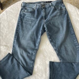 AG Adriano Goldschmied Cigarette Leg Jeans Sz 30 prima ankle light medium blue